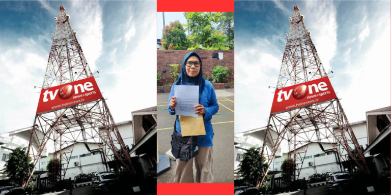 Gina Yolanda bersama tim pendamping hukum dalam perkara sengketa PHK melawan TVOne.